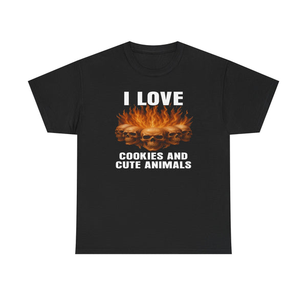 I Love Cookies and Cute Animals Unisex t-shirt
