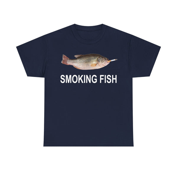 Smoking Fish Unisex t-shirt