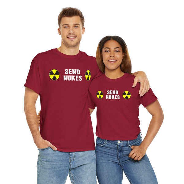 Send Nukes Unisex t-shirt
