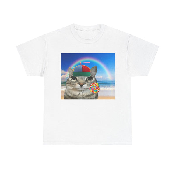 Cat with a Hat and Candy Unisex t-shirt