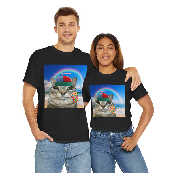 Cat with a Hat and Candy Unisex t-shirt