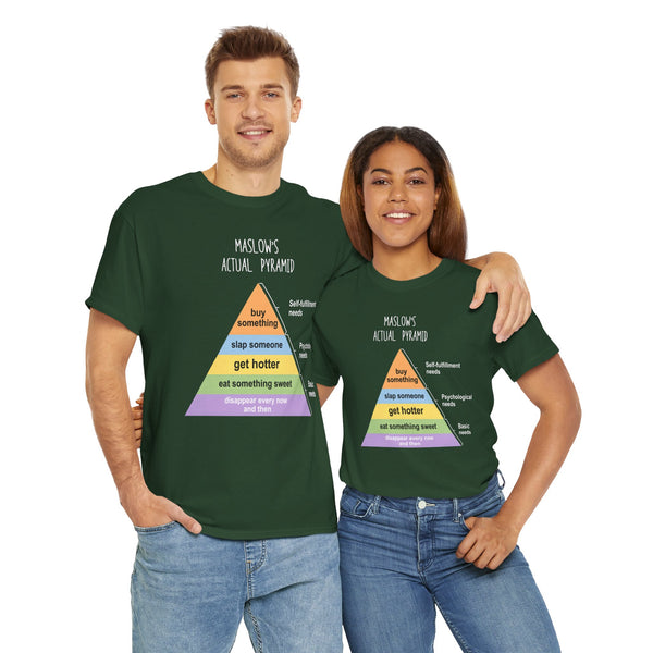 Maslow's Actual Pyramid Unisex t-shirt