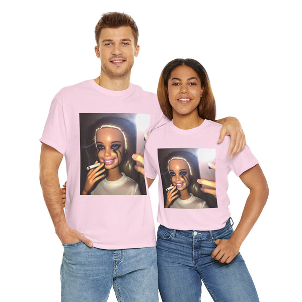 Smoking Barbie Unisex t-shirt