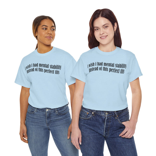 I Wish I Had Mental Stability Instead Of This Huge Tits Unisex t-shirt