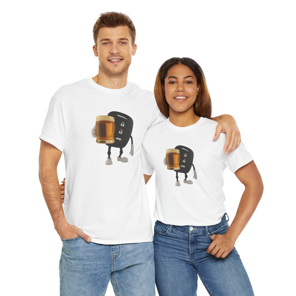 Car Keys With Beer Unisex t-shirt