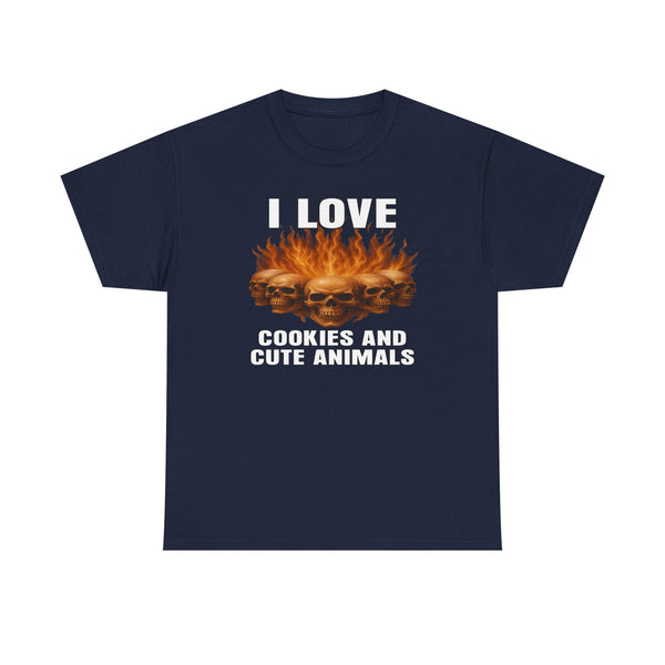 I Love Cookies and Cute Animals Unisex t-shirt
