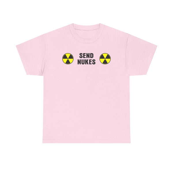 Send Nukes Unisex t-shirt