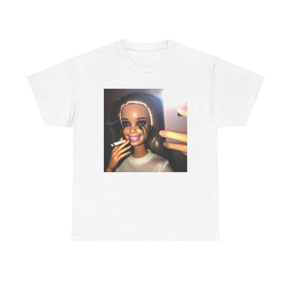 Smoking Barbie Unisex t-shirt