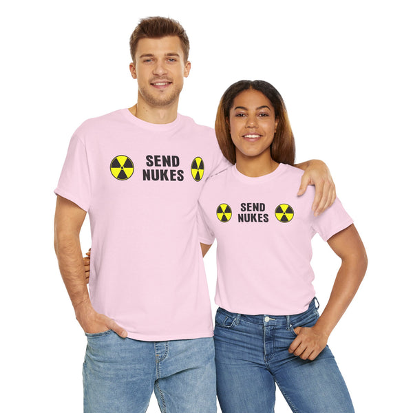 Send Nukes Unisex t-shirt