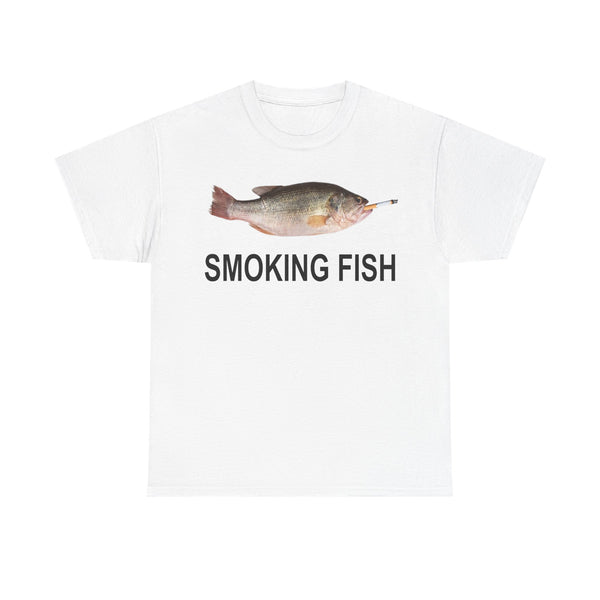 Smoking Fish Unisex t-shirt