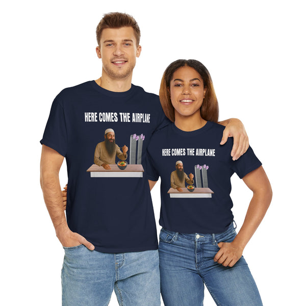 Here Comes the Airplane Unisex t-shirt