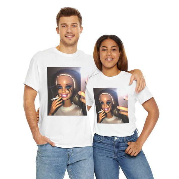 Smoking Barbie Unisex t-shirt