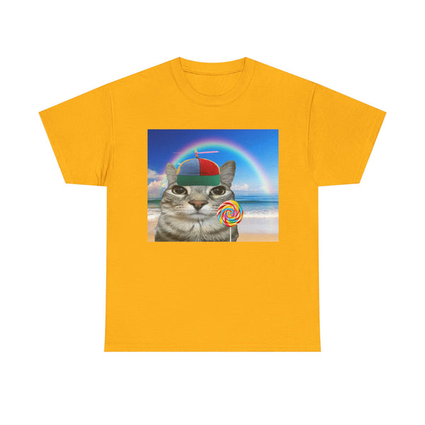 Cat with a Hat and Candy Unisex t-shirt
