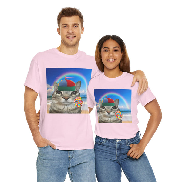 Cat with a Hat and Candy Unisex t-shirt
