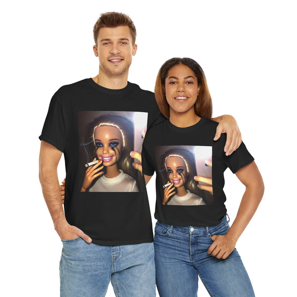 Smoking Barbie Unisex t-shirt