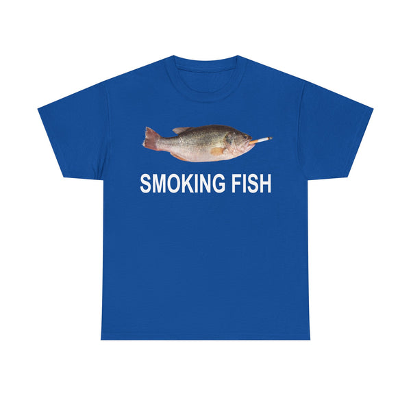 Smoking Fish Unisex t-shirt