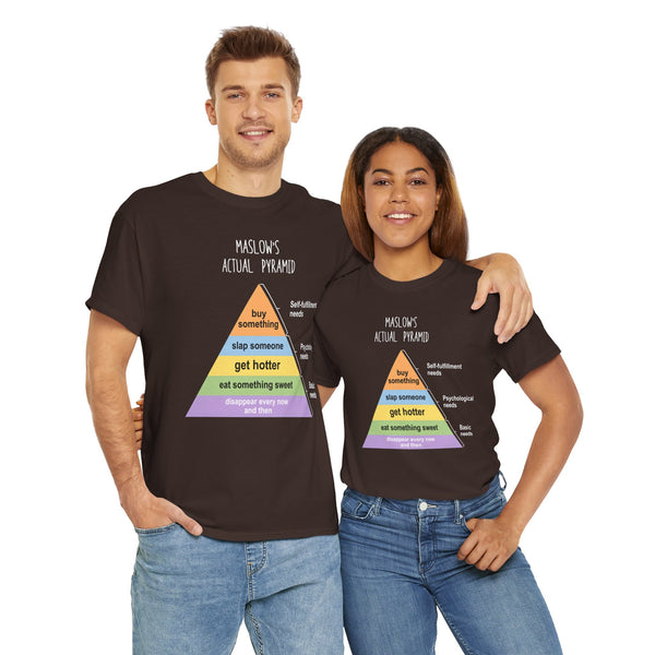 Maslow's Actual Pyramid Unisex t-shirt