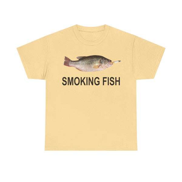Smoking Fish Unisex t-shirt