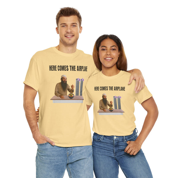 Here Comes the Airplane Unisex t-shirt