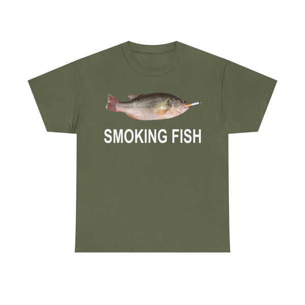 Smoking Fish Unisex t-shirt