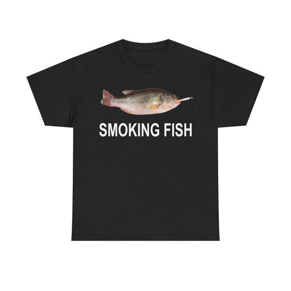 Smoking Fish Unisex t-shirt