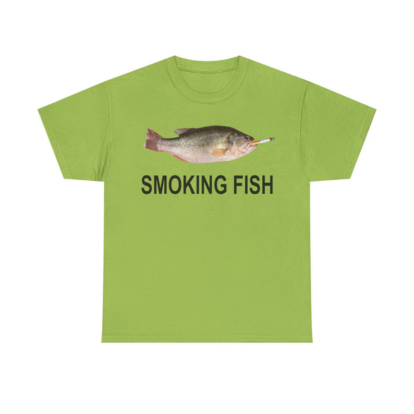 Smoking Fish Unisex t-shirt