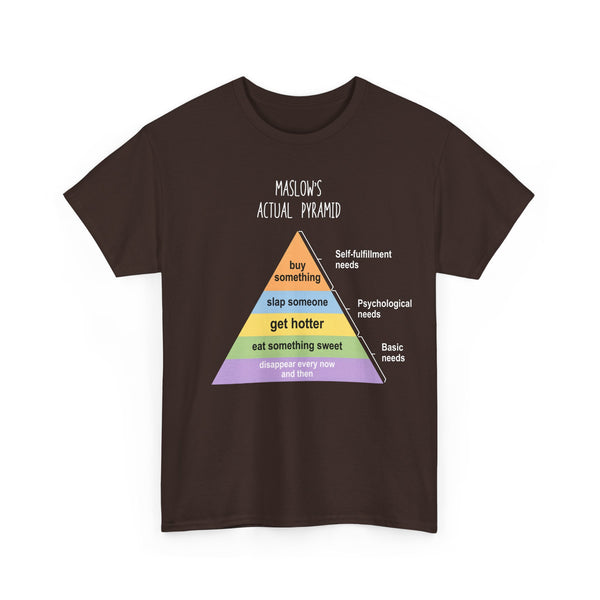 Maslow's Actual Pyramid Unisex t-shirt